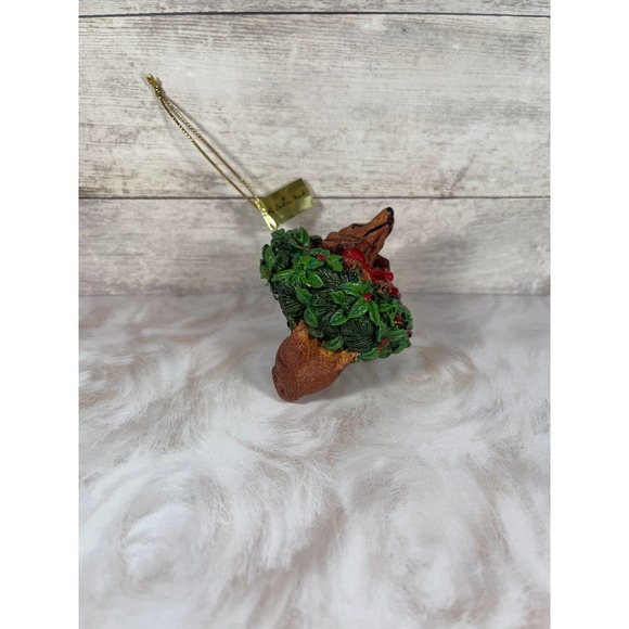 Danbury Mint Delightful Dachshunds All Decked Out Ornament | 1990s Resin Dog - Picture 4 of 4